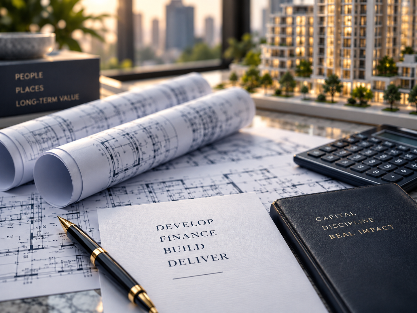 Residential credit plans, calculator, and a completed development
